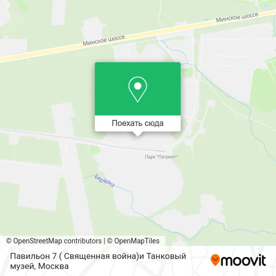 Карта Павильон 7 ( Священная война)и Танковый музей