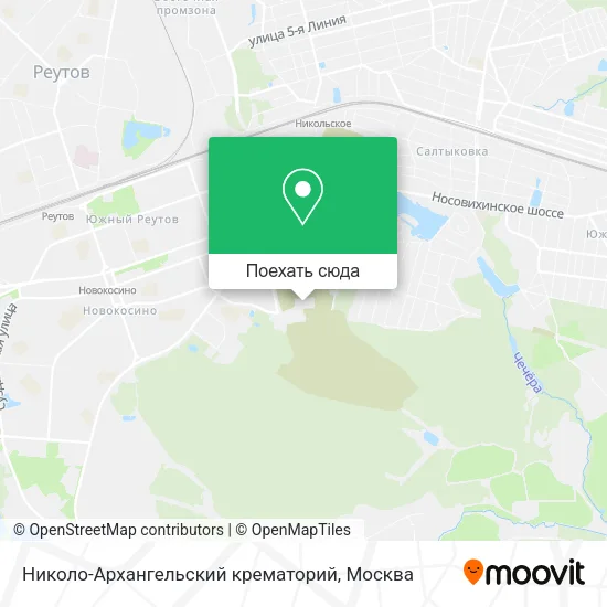 Карта Николо-Архангельский крематорий