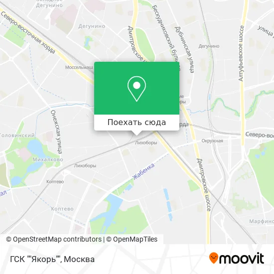 Карта ГСК ""Якорь""