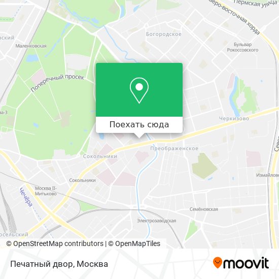 Карта Печатный двор