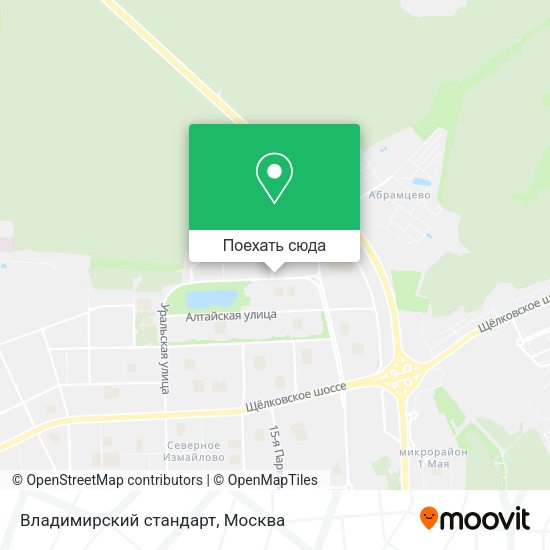 Карта Владимирский стандарт