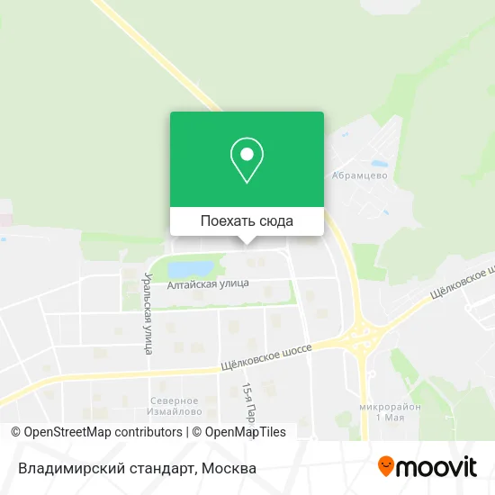 Карта Владимирский стандарт