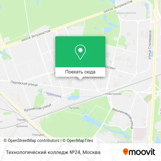 Карта Технологический колледж №24