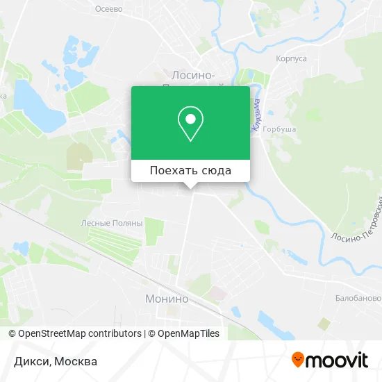 Карта Дикси