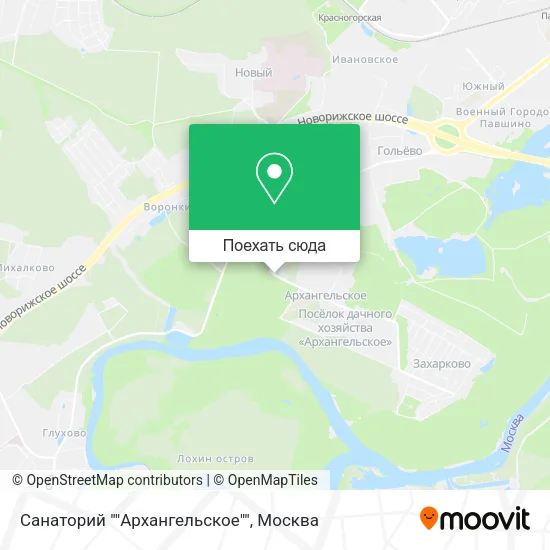 Карта Санаторий ""Архангельское""