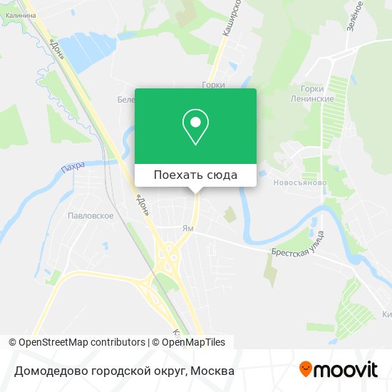 Карта Домодедово городской округ