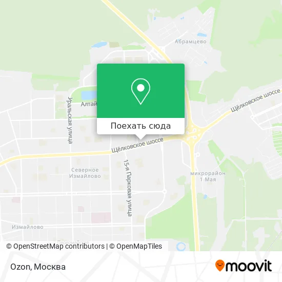 Карта Ozon