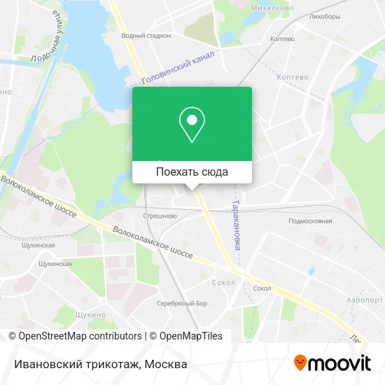 Карта Ивановский трикотаж