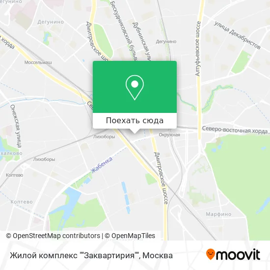 Карта Жилой комплекс ""Заквартирия""