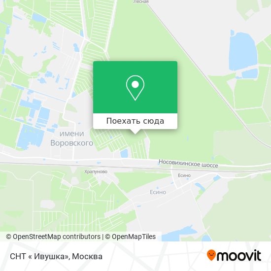 Карта СНТ « Ивушка»