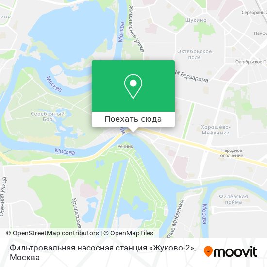 Карта Фильтровальная насосная станция «Жуково-2»