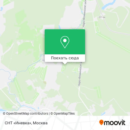 Карта СНТ «Иневка»