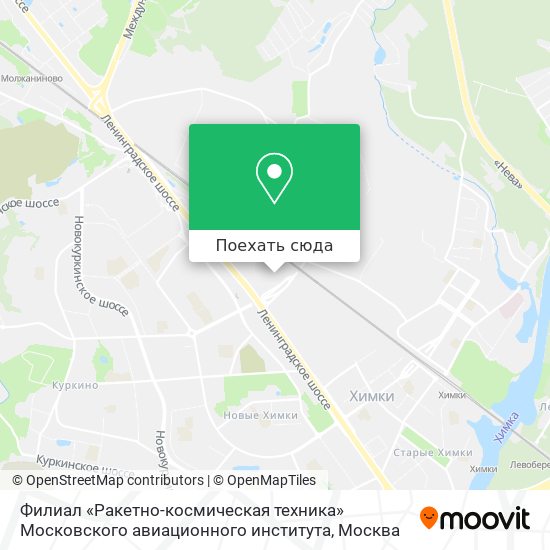 Карта Филиал «Ракетно-космическая техника» Московского авиационного института