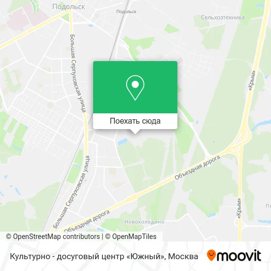 Карта Культурно - досуговый центр «Южный»