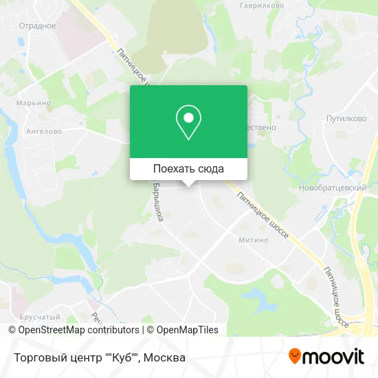 Карта Торговый центр ""Куб""