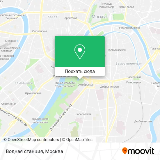 Карта Водная станция