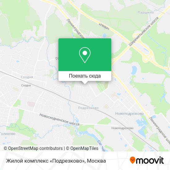 Карта Жилой комплекс «Подрезково»