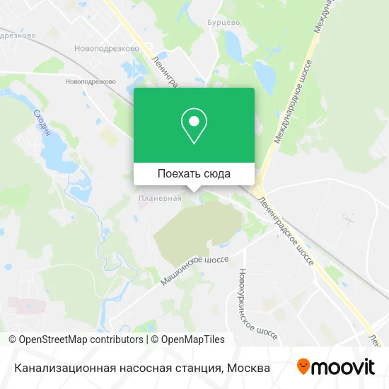 Карта Канализационная насосная станция