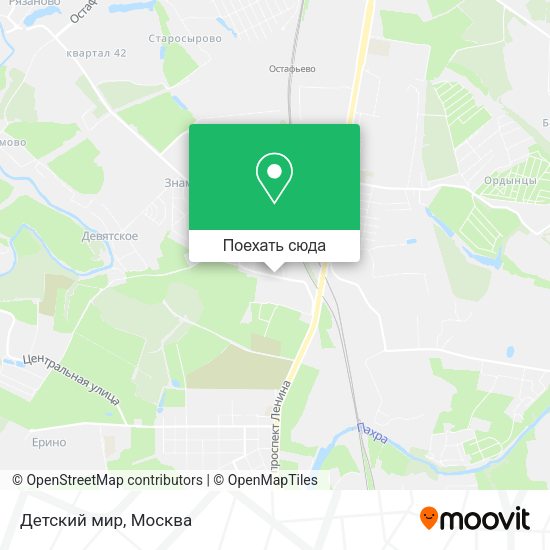 Карта Детский мир