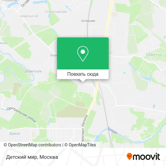 Карта Детский мир