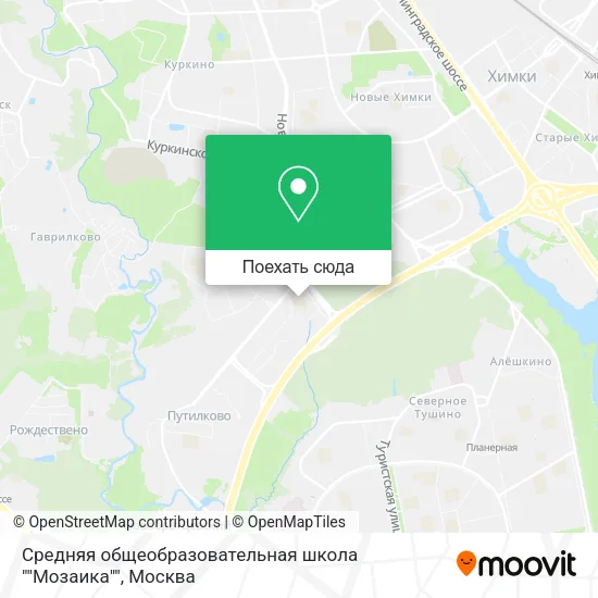 Карта Средняя общеобразовательная школа ""Мозаика""