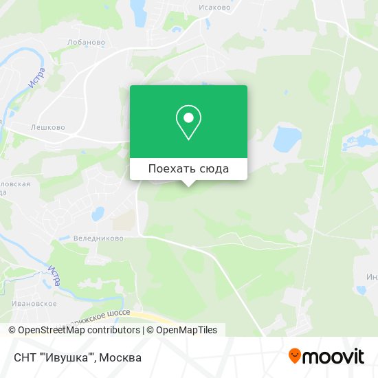 Карта СНТ ""Ивушка""