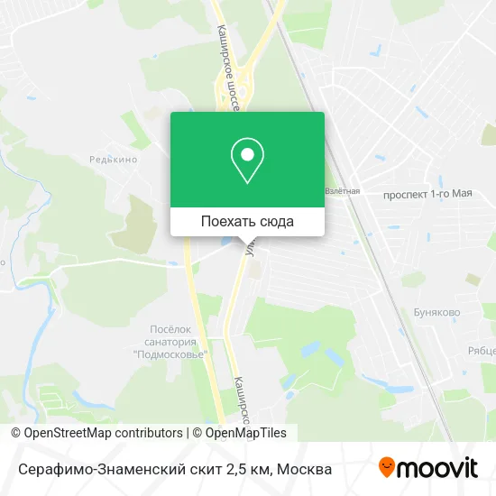 Карта Серафимо-Знаменский скит 2,5 км