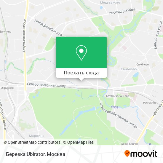 Карта Березка Ubirator