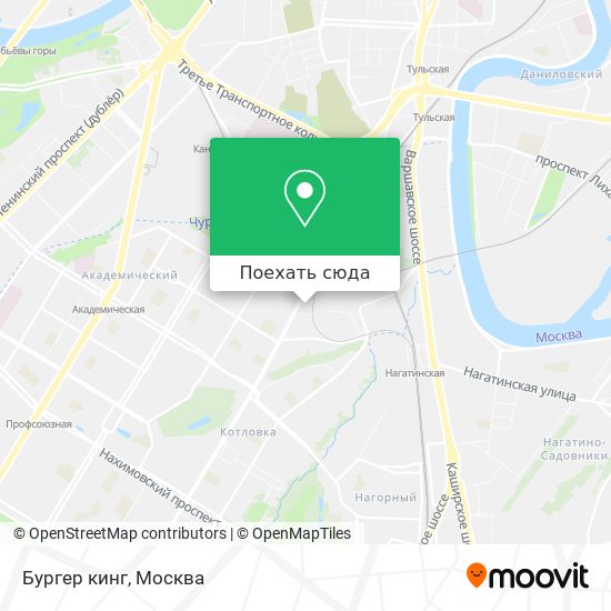 Карта Бургер кинг