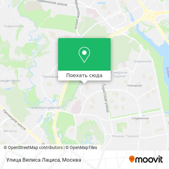 Карта Улица Вилиса Лациса