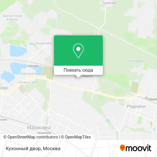 Карта Кухонный двор