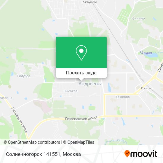 Карта Солнечногорск 141551