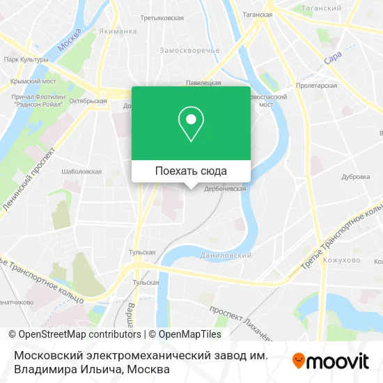 Карта Московский электромеханический завод им. Владимира Ильича
