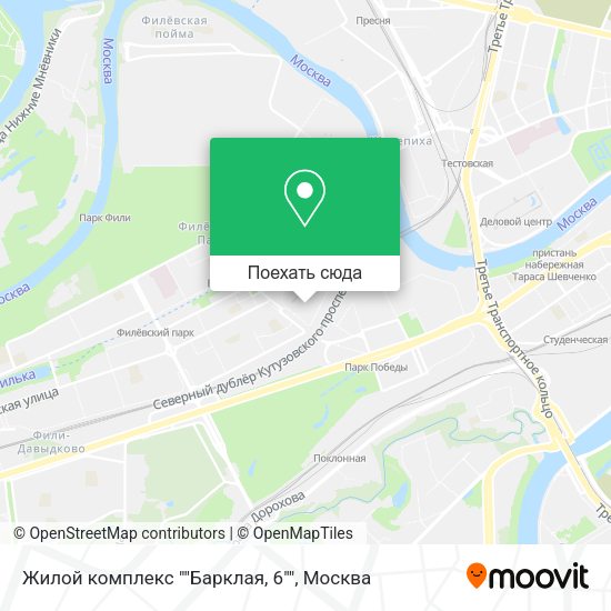 Карта Жилой комплекс ""Барклая, 6""