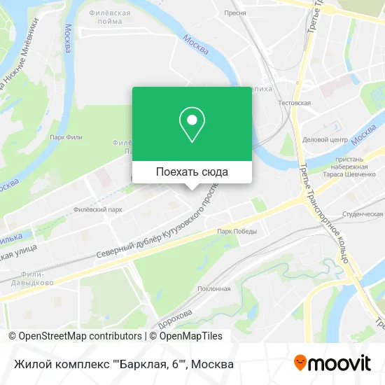 Карта Жилой комплекс ""Барклая, 6""