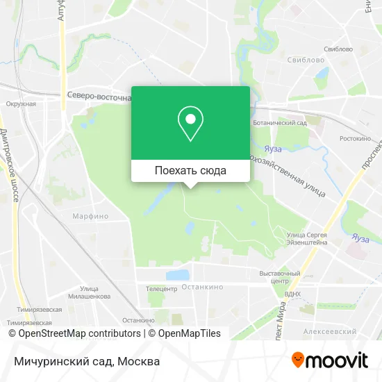 Карта Мичуринский сад
