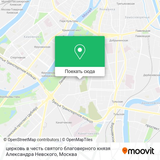 Карта церковь в честь святого благоверного князя Александра Невского