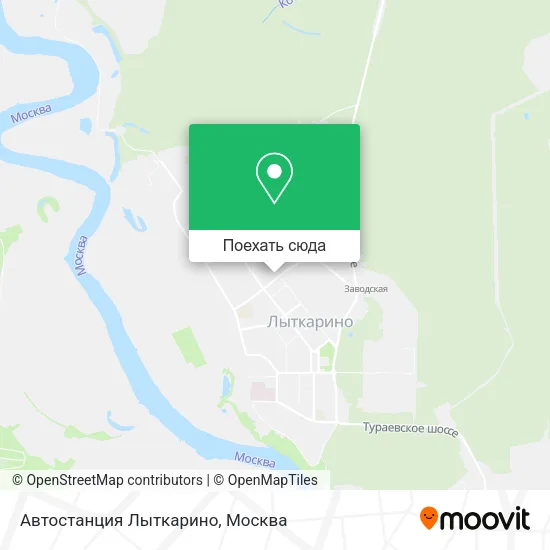Карта Автостанция Лыткарино