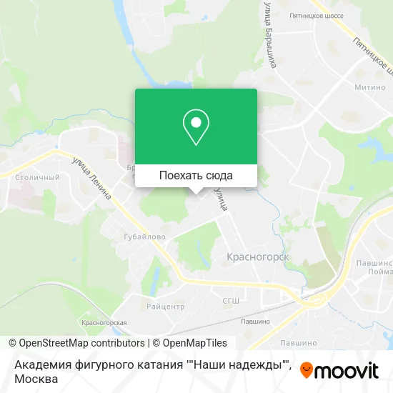 Карта Академия фигурного катания ""Наши надежды""