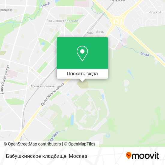 Карта Бабушкинское кладбище