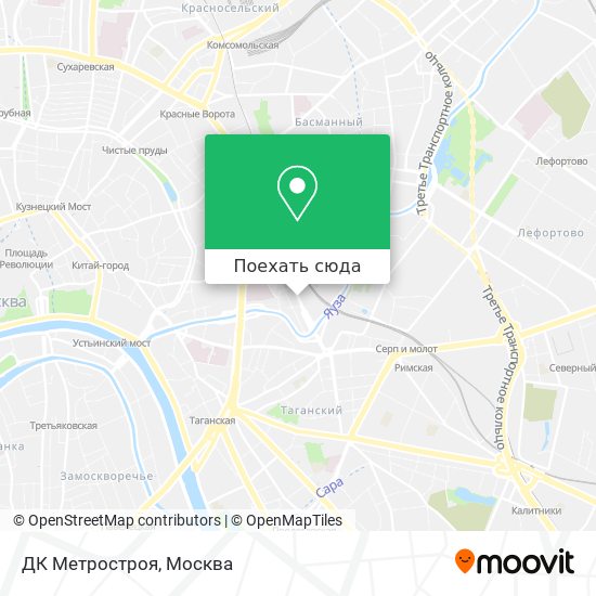 Карта ДК Метростроя