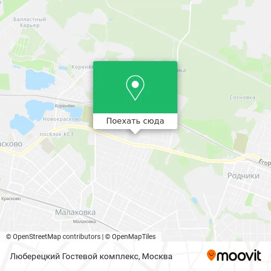 Карта Люберецкий Гостевой комплекс