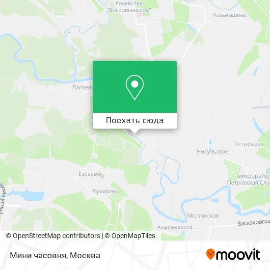 Карта Мини часовня