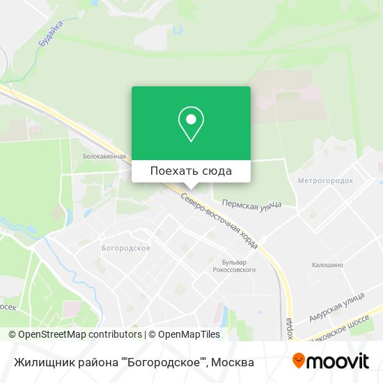 Карта Жилищник района ""Богородское""