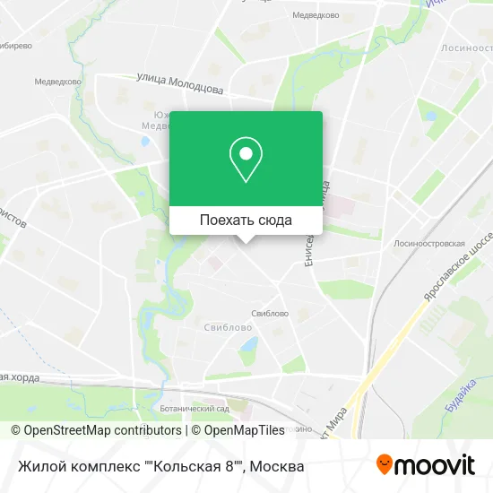 Карта Жилой комплекс ""Кольская 8""