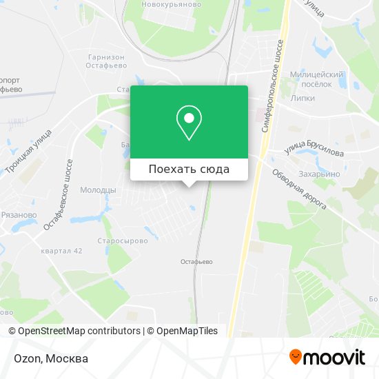 Карта Ozon