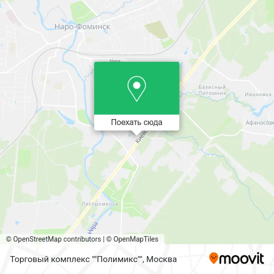 Карта Торговый комплекс ""Полимикс""