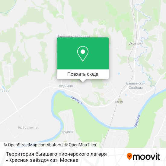 Карта Территория бывшего пионерского лагеря «Красная звёздочка»