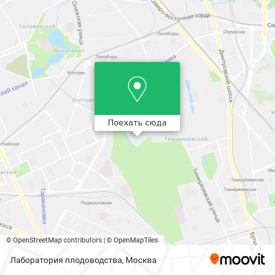 Карта Лаборатория плодоводства