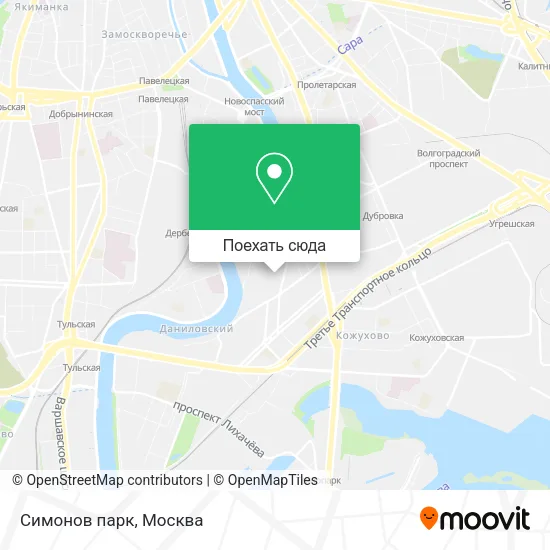 Карта Симонов парк